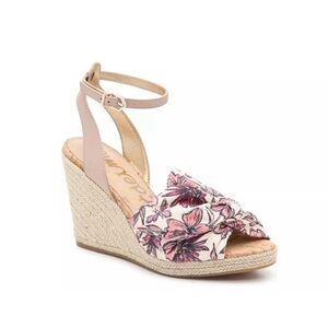 SAN EDELMAN WOMENS Floral Wedge Sandals SIZE 9